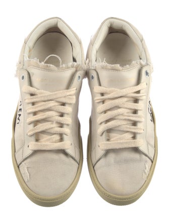 Saint Laurent Canvas Graphic Print Sneakers