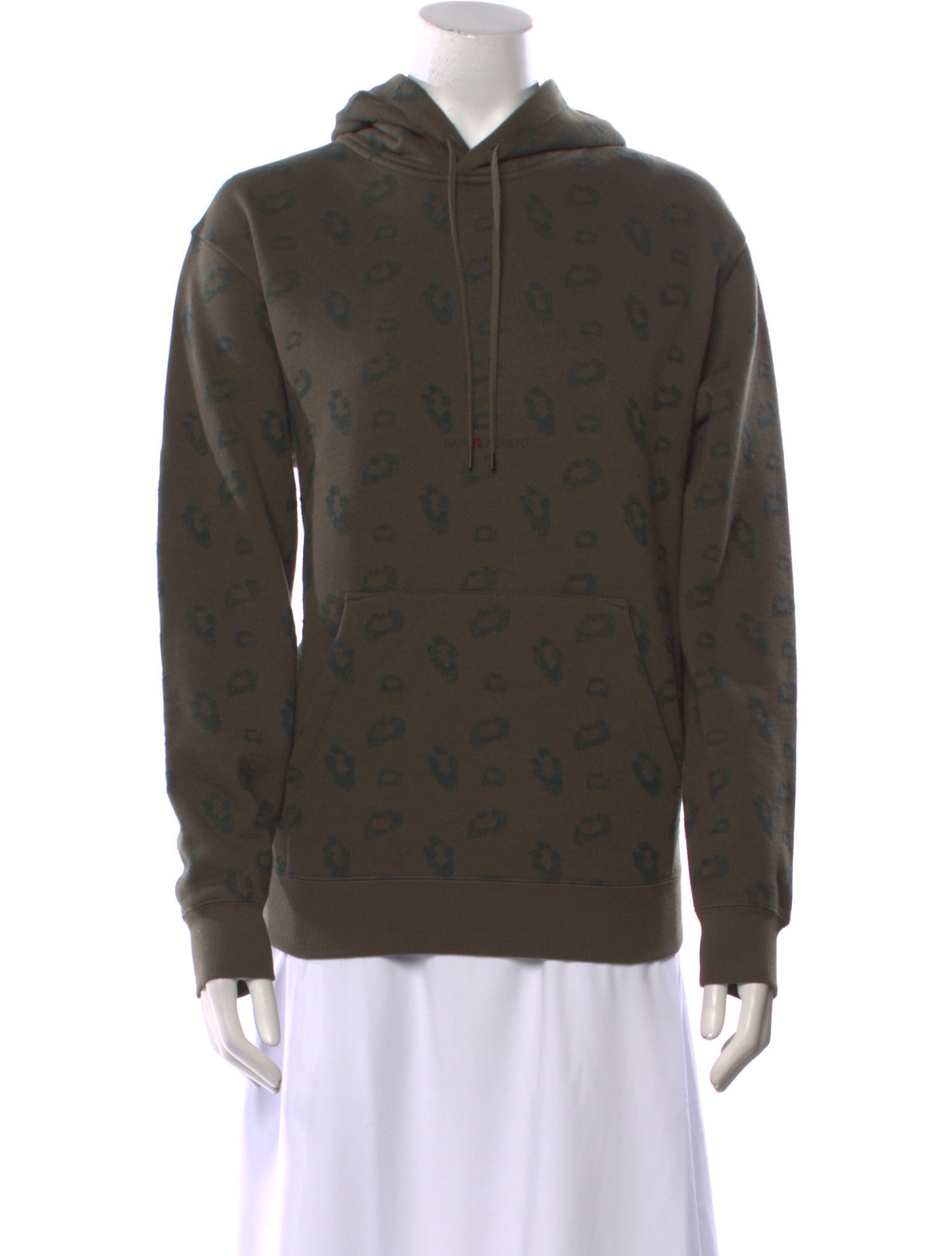 Saint Laurent Graphic Print Mock Neck Sweatshirt w/ Tags