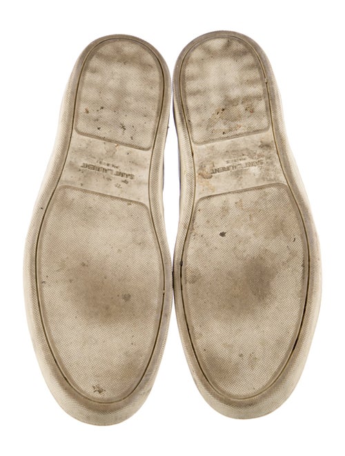 Saint Laurent Leather Colorblock Pattern Sneakers