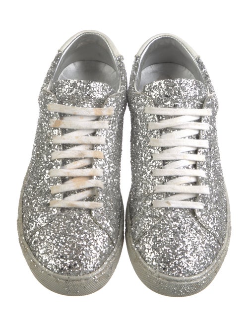 Saint Laurent Glitter Glitter Accents Sneakers