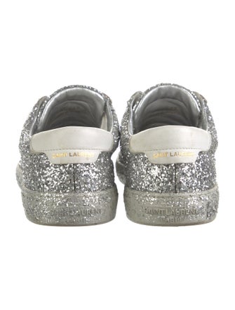 Saint Laurent Glitter Glitter Accents Sneakers