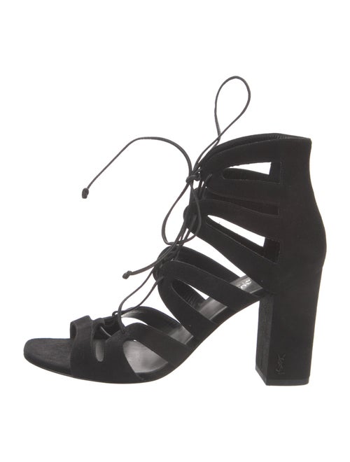 Saint Laurent Suede Gladiator Sandals