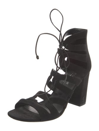 Saint Laurent Suede Gladiator Sandals