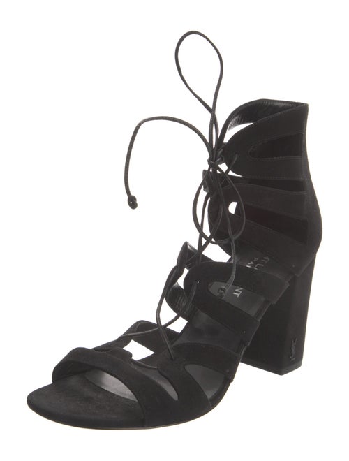 Saint Laurent Suede Gladiator Sandals