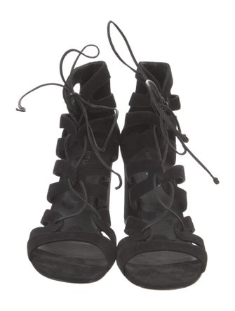 Saint Laurent Suede Gladiator Sandals