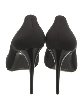 Saint Laurent Satin Crystal Embellishments Pumps