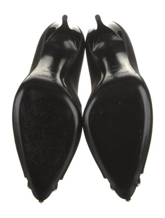 Saint Laurent Satin Crystal Embellishments Pumps