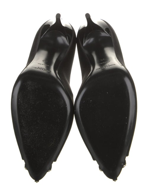 Saint Laurent Satin Crystal Embellishments Pumps