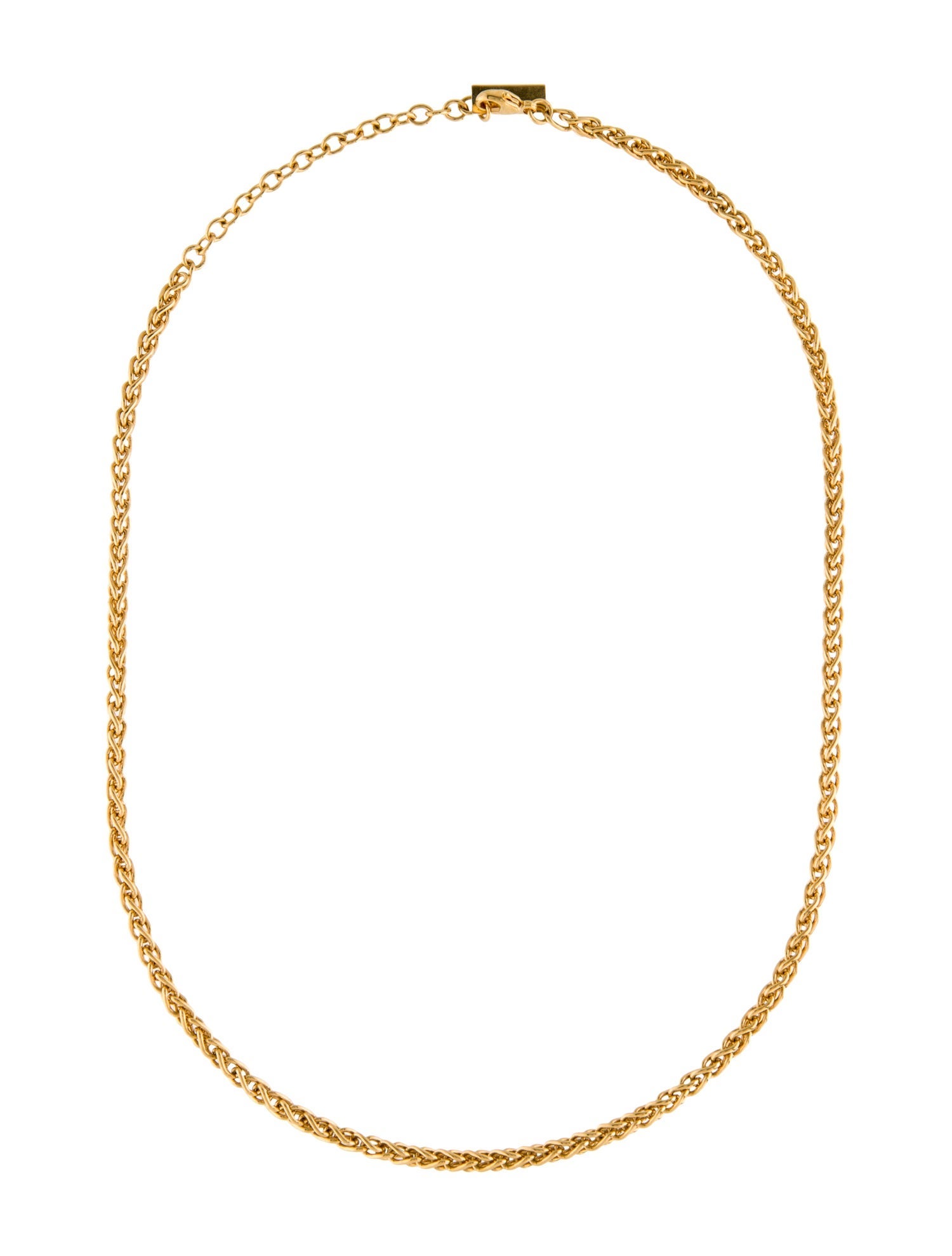Saint Laurent Wheat Chain Necklace
