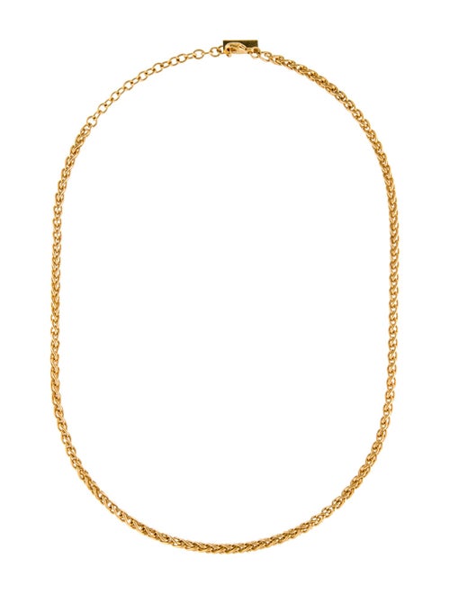 Saint Laurent Wheat Chain Necklace
