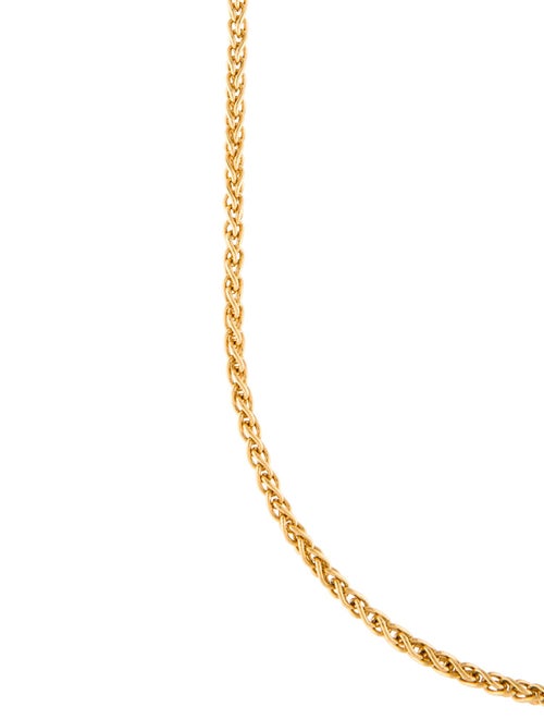 Saint Laurent Wheat Chain Necklace