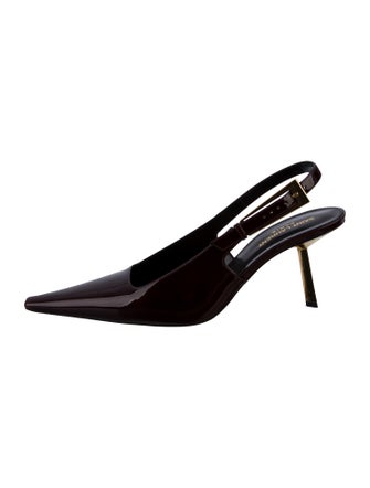 Saint Laurent Patent Leather Slingback Pumps