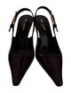 Saint Laurent Patent Leather Slingback Pumps