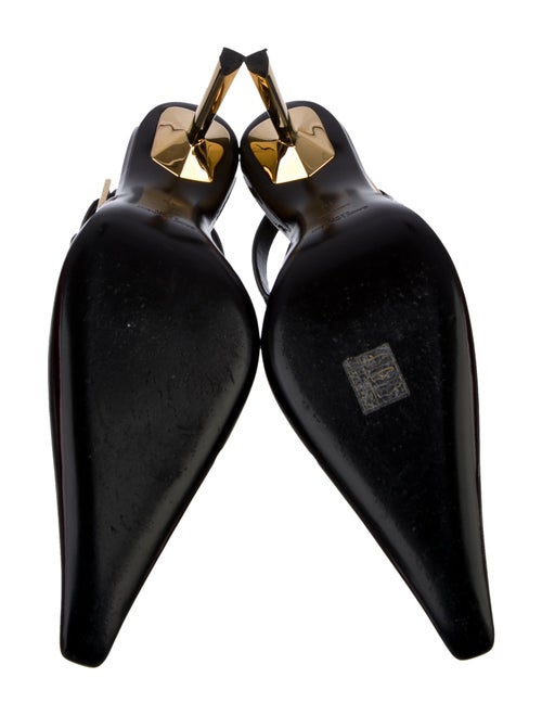 Saint Laurent Patent Leather Slingback Pumps