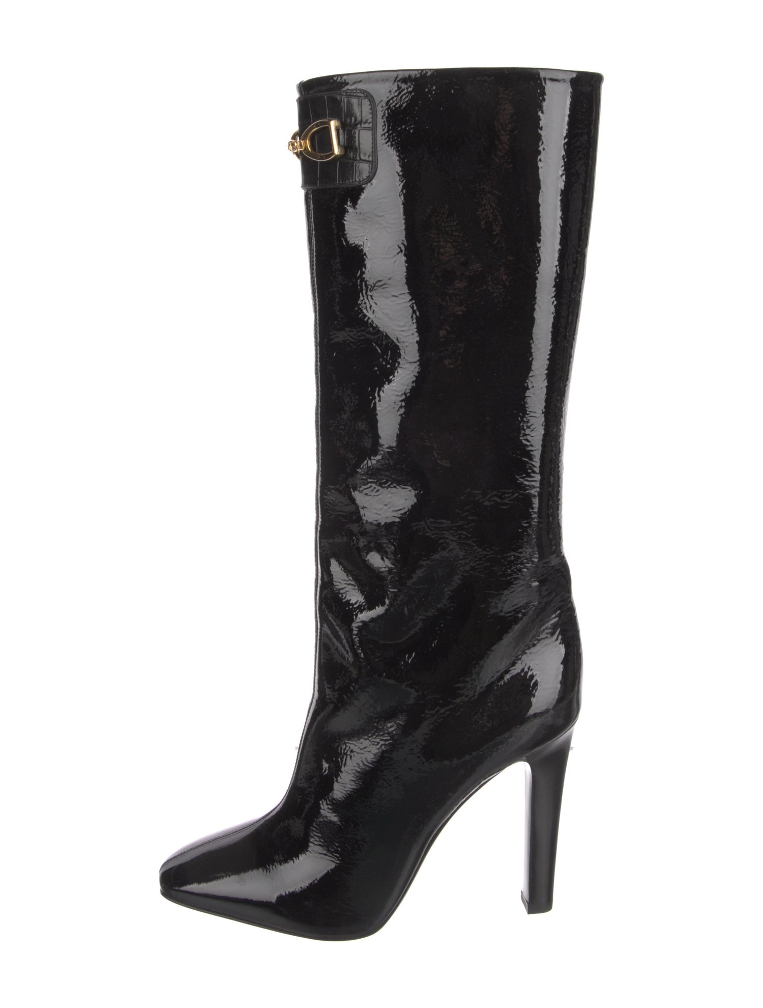 Saint Laurent Patent Leather Boots