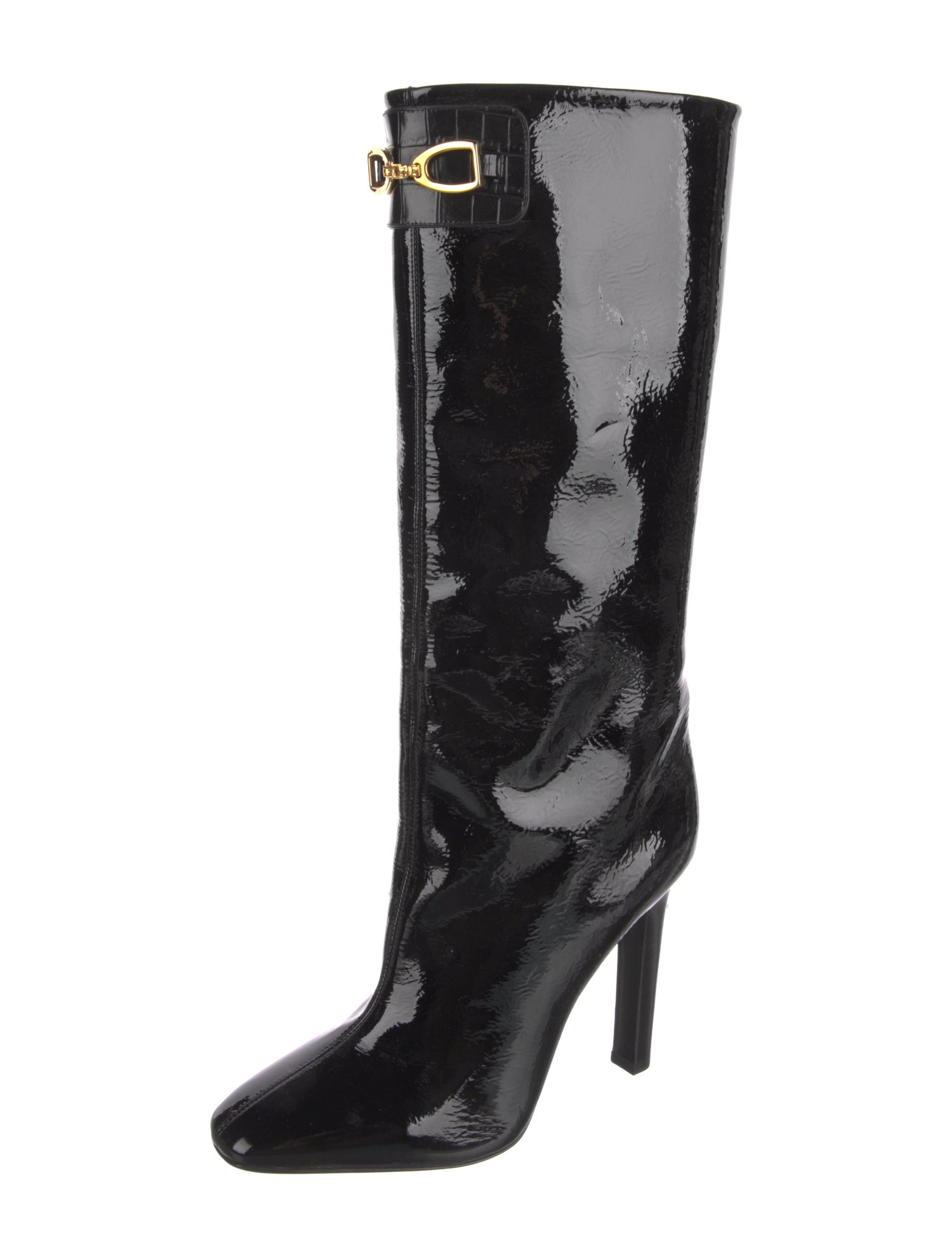 Saint Laurent Patent Leather Boots