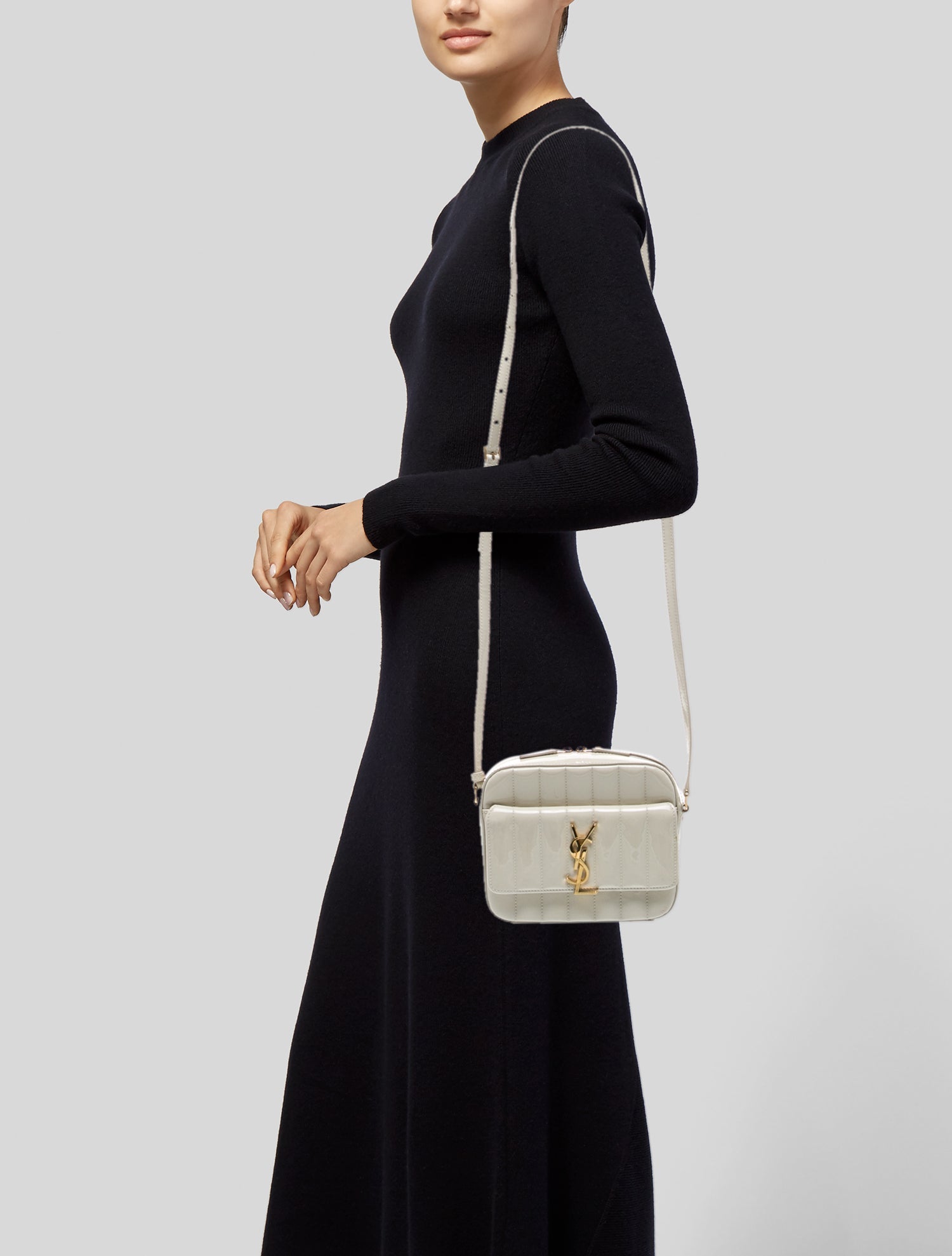 Saint Laurent Patent Leather Crossbody Bag