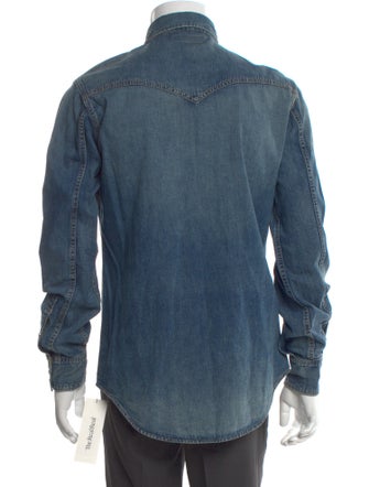Saint Laurent 2015-2016 Long Sleeve Denim Shirt