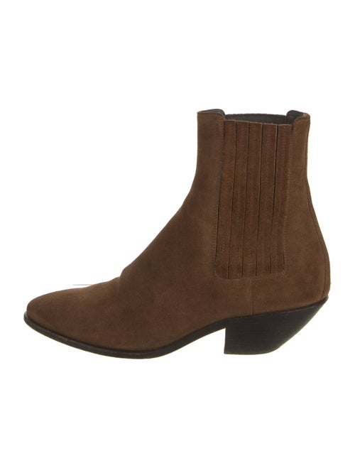 Saint Laurent Suede Chelsea Boots