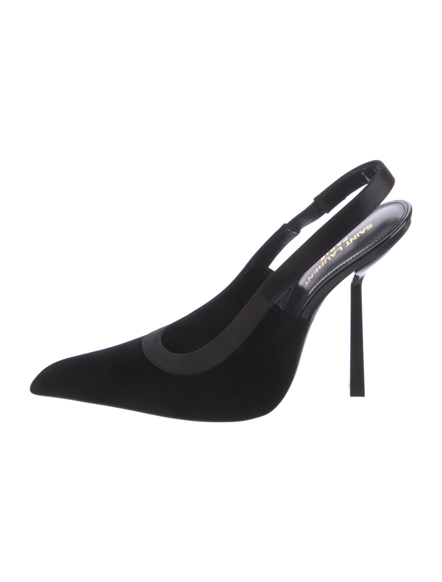 Saint Laurent Velvet Slingback Pumps