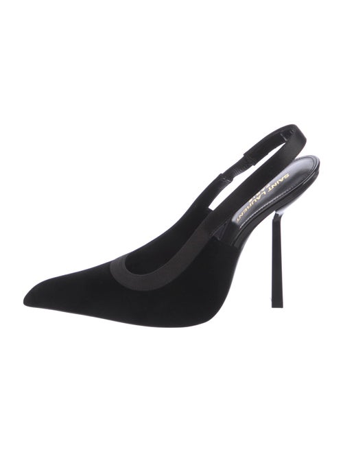 Saint Laurent Velvet Slingback Pumps