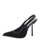Saint Laurent Velvet Slingback Pumps