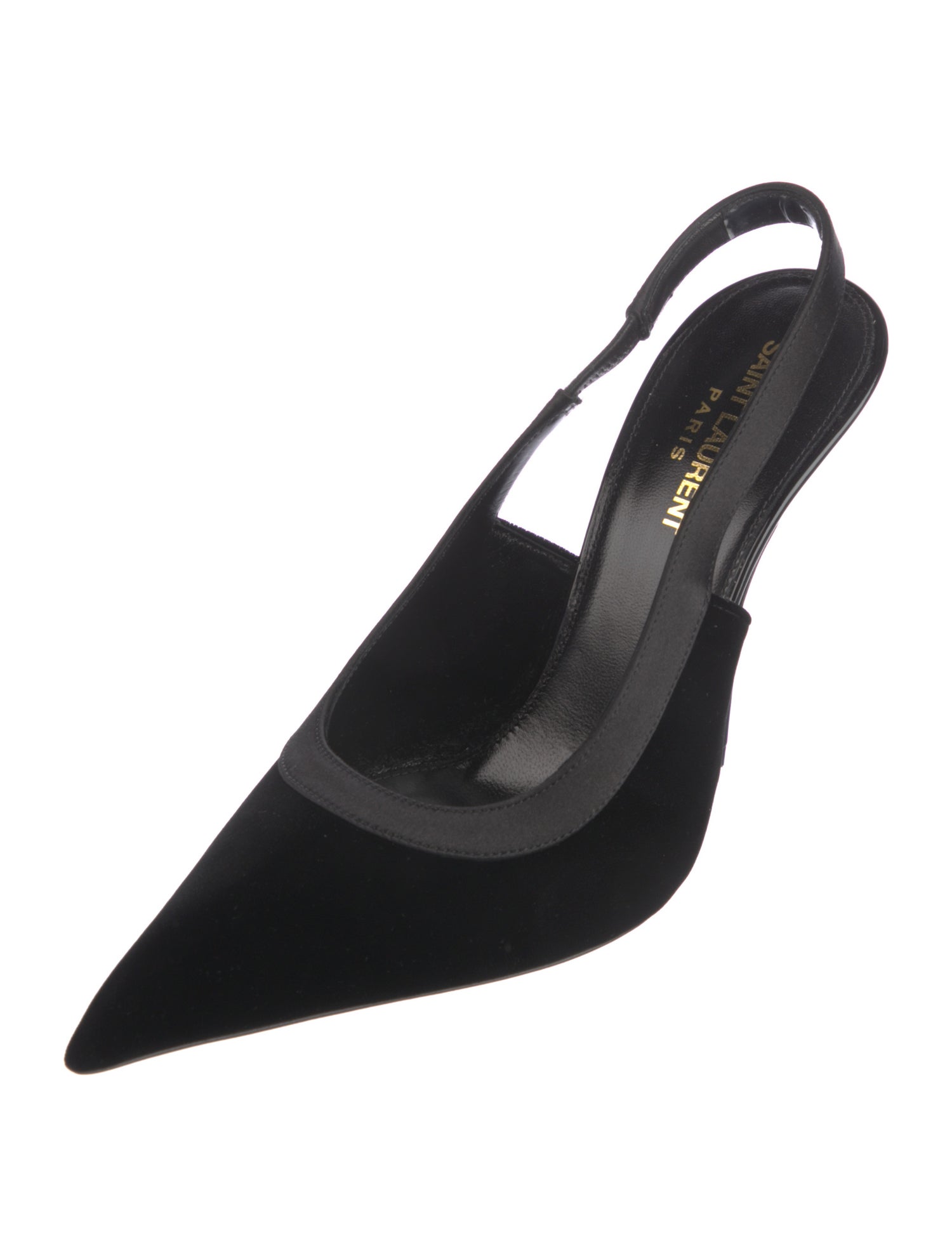 Saint Laurent Velvet Slingback Pumps
