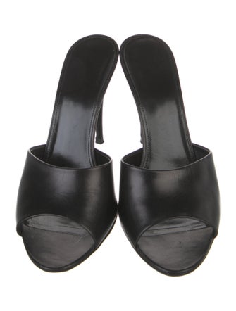 Saint Laurent Leather Slides