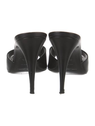 Saint Laurent Leather Slides