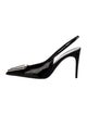 Saint Laurent Patent Leather Slingback Pumps