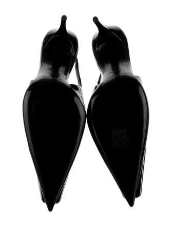 Saint Laurent Patent Leather Slingback Pumps