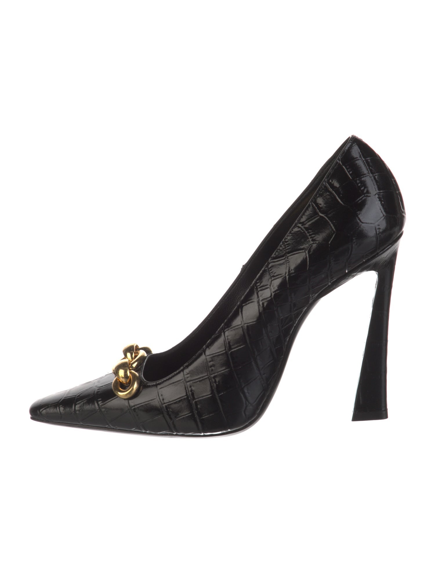 Saint Laurent Crocodile Printed Pumps
