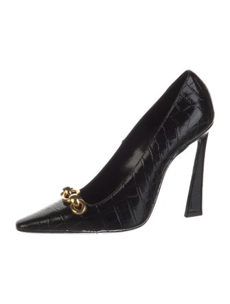 Saint Laurent Crocodile Printed Pumps