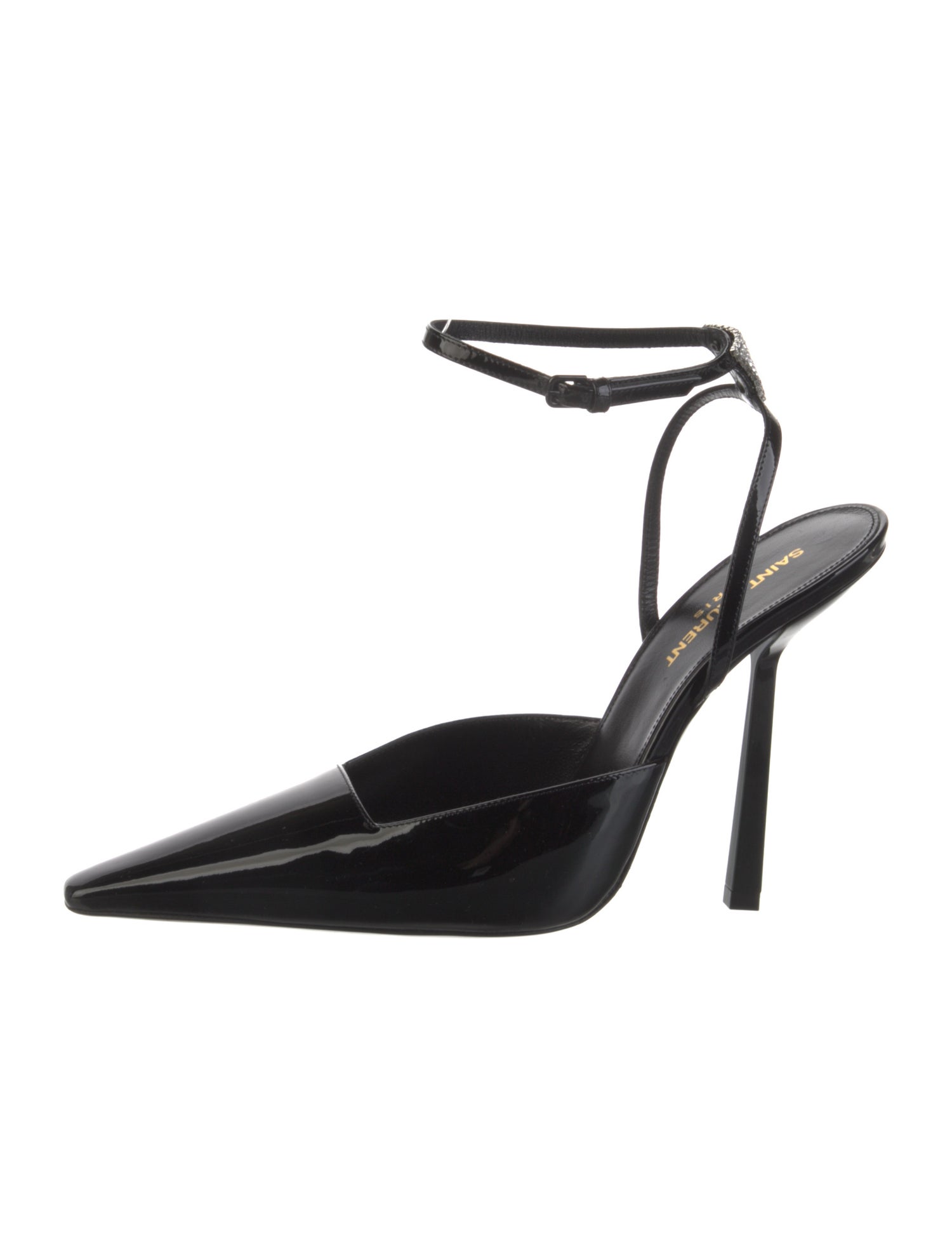 Saint Laurent Patent Leather Slingback Pumps