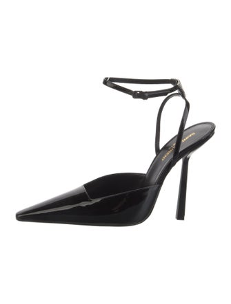 Saint Laurent Patent Leather Slingback Pumps