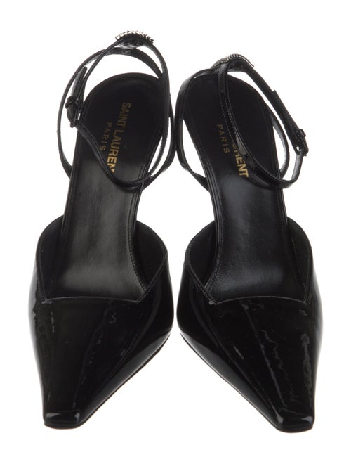 Saint Laurent Patent Leather Slingback Pumps