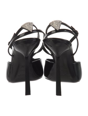 Saint Laurent Patent Leather Slingback Pumps