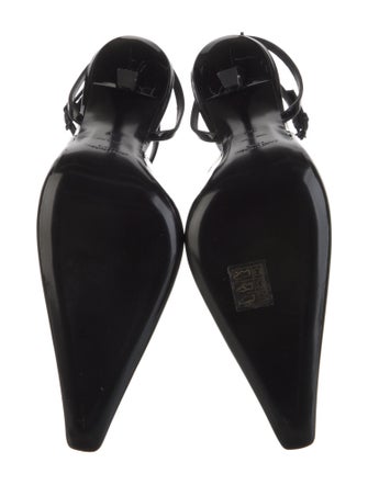 Saint Laurent Patent Leather Slingback Pumps