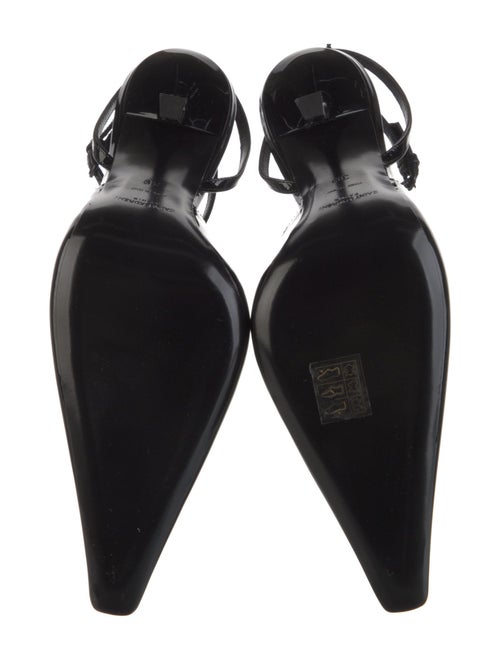 Saint Laurent Patent Leather Slingback Pumps