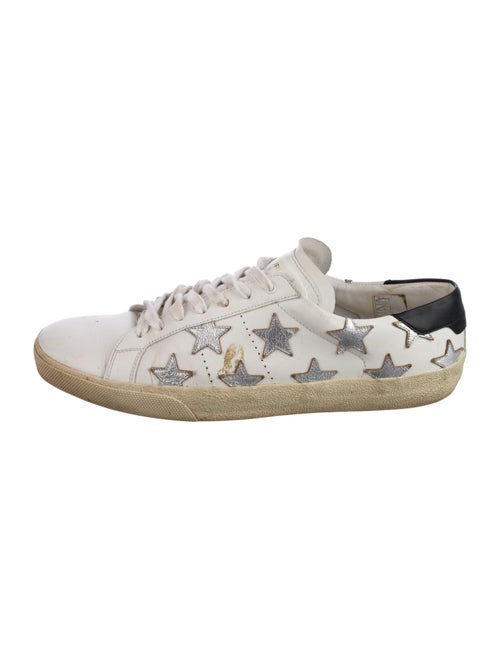 Saint Laurent Leather Printed Sneakers