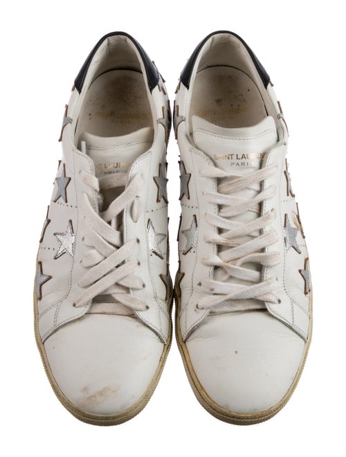Saint Laurent Leather Printed Sneakers