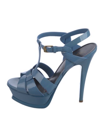 Saint Laurent Patent Leather T-Strap Pumps