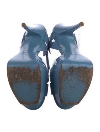 Saint Laurent Patent Leather T-Strap Pumps