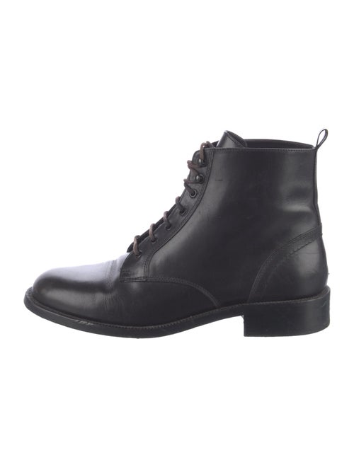 Saint Laurent Leather Combat Boots