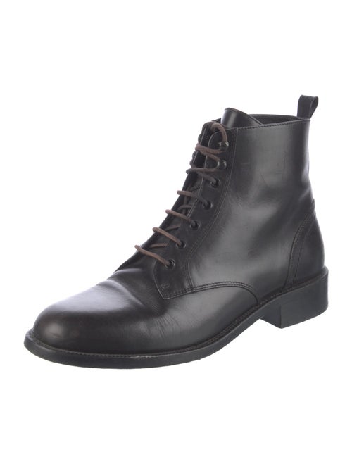 Saint Laurent Leather Combat Boots