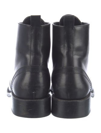 Saint Laurent Leather Combat Boots