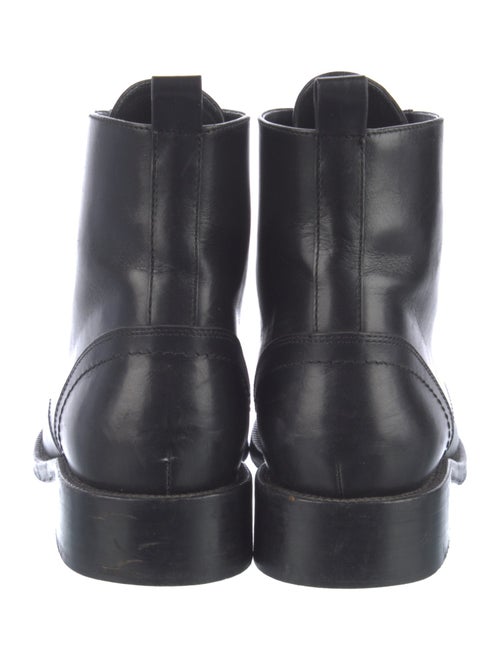 Saint Laurent Leather Combat Boots