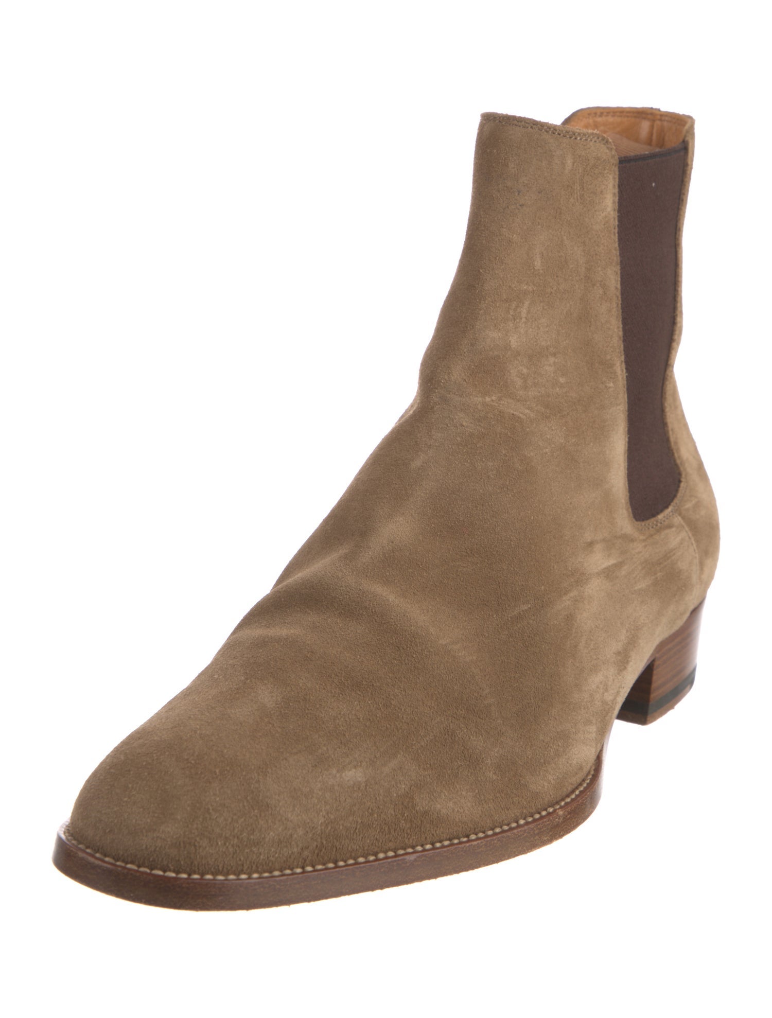 Saint Laurent Suede Chelsea Boots