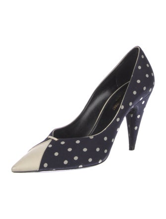 Saint Laurent Polka Dot Print Pumps
