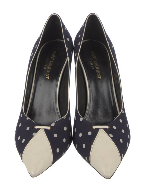 Saint Laurent Polka Dot Print Pumps